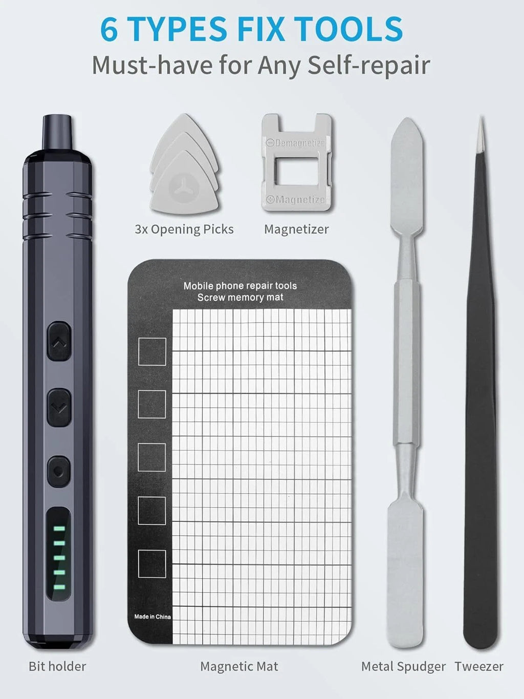 Mini Electric Precision Screwdriver Set 70 in 1 Small Electronic Tool Kit