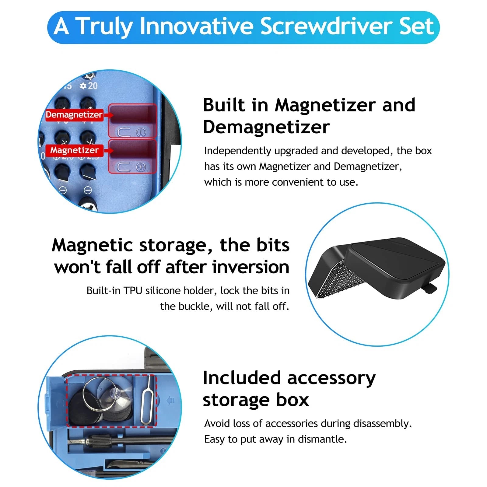 Precision Screwdriver Set, 130 in 1 Screwdriver Kit with 120 Screwdriver Bits...