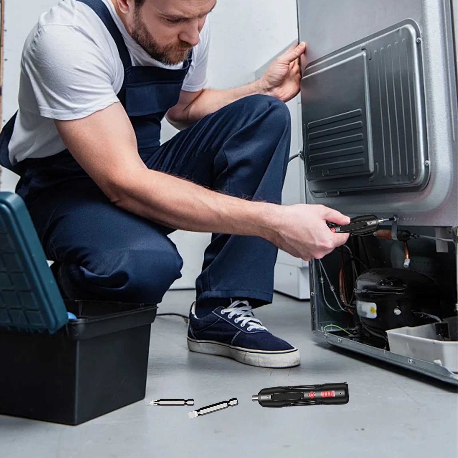 Cordless Screwdriver Set, Electric Screwdriver Battery Electric Combi Screwdrive