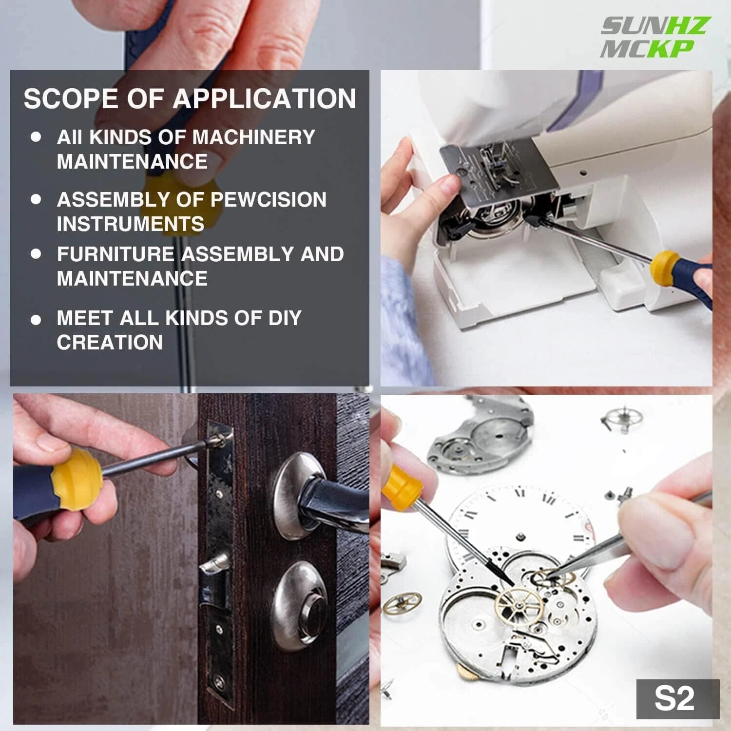 SUNHZMCKP Magnetic Screwdriver Set 66-Piece S2-Alloy Mini Precision