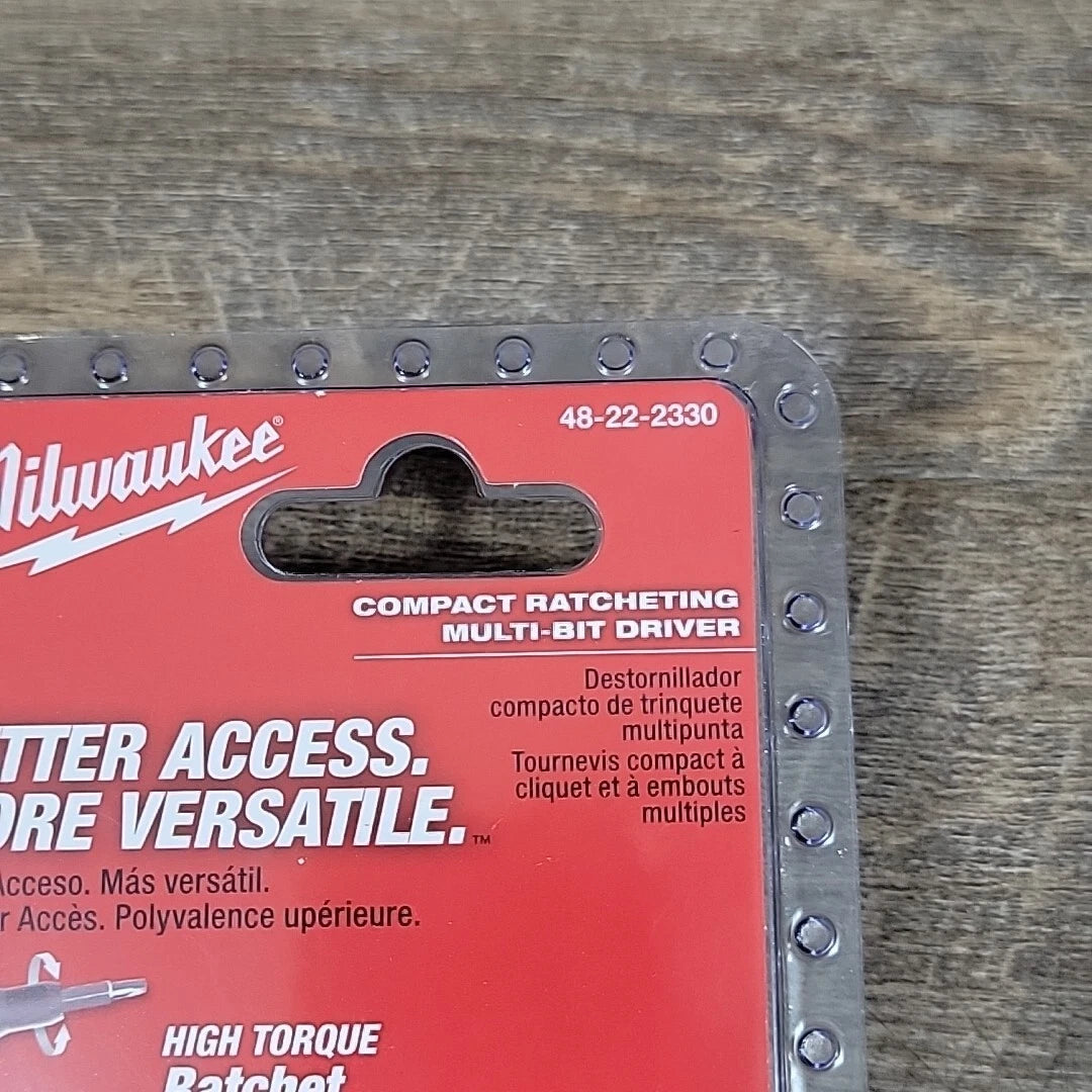 Milwaukee Compact Ratcheting Multi-Bit Driver - Black/Red #48-22-2330