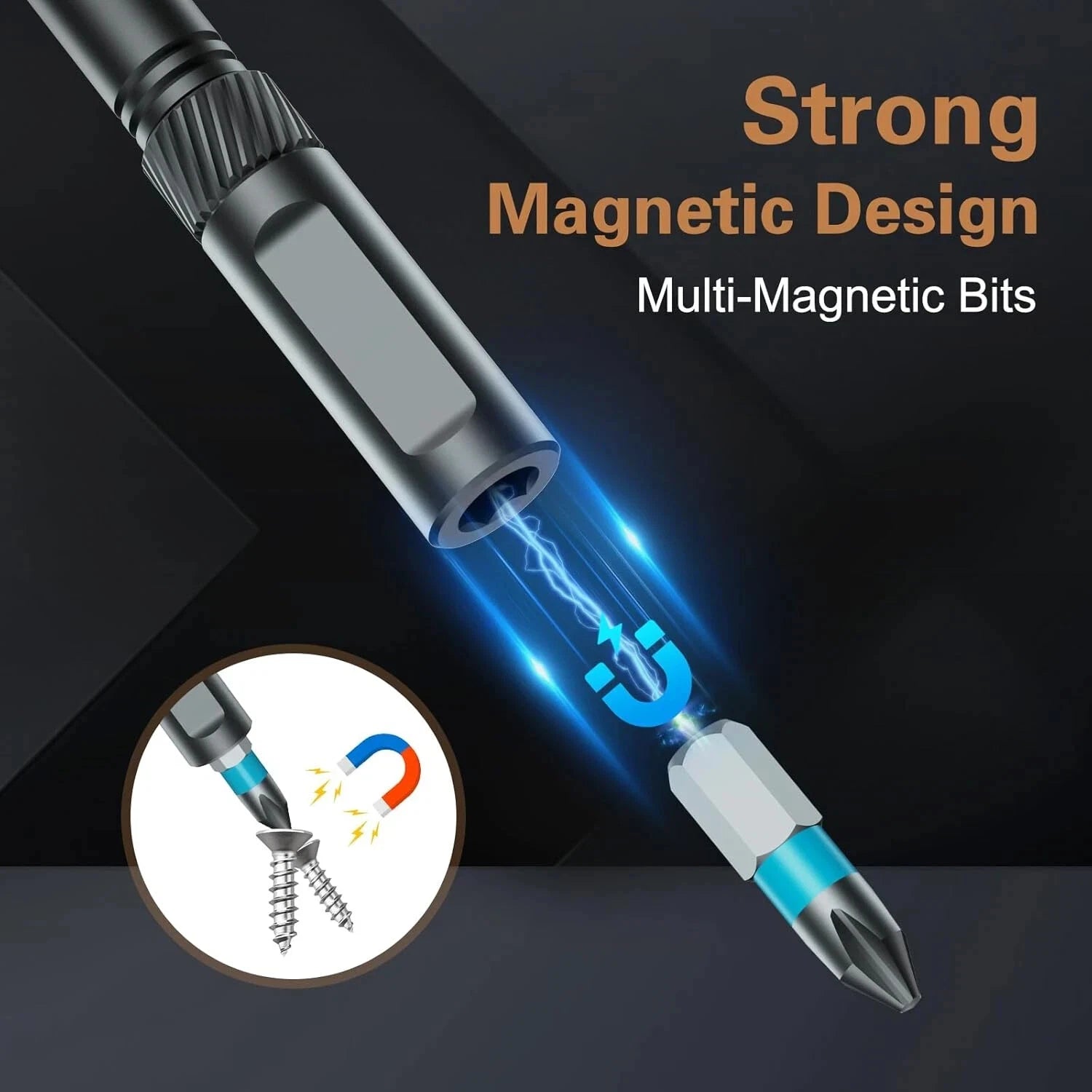 24 in 1 Magnetic Screwdriver Set, DIY Ratchet Screwdriver Set, Multi Bit Magneti