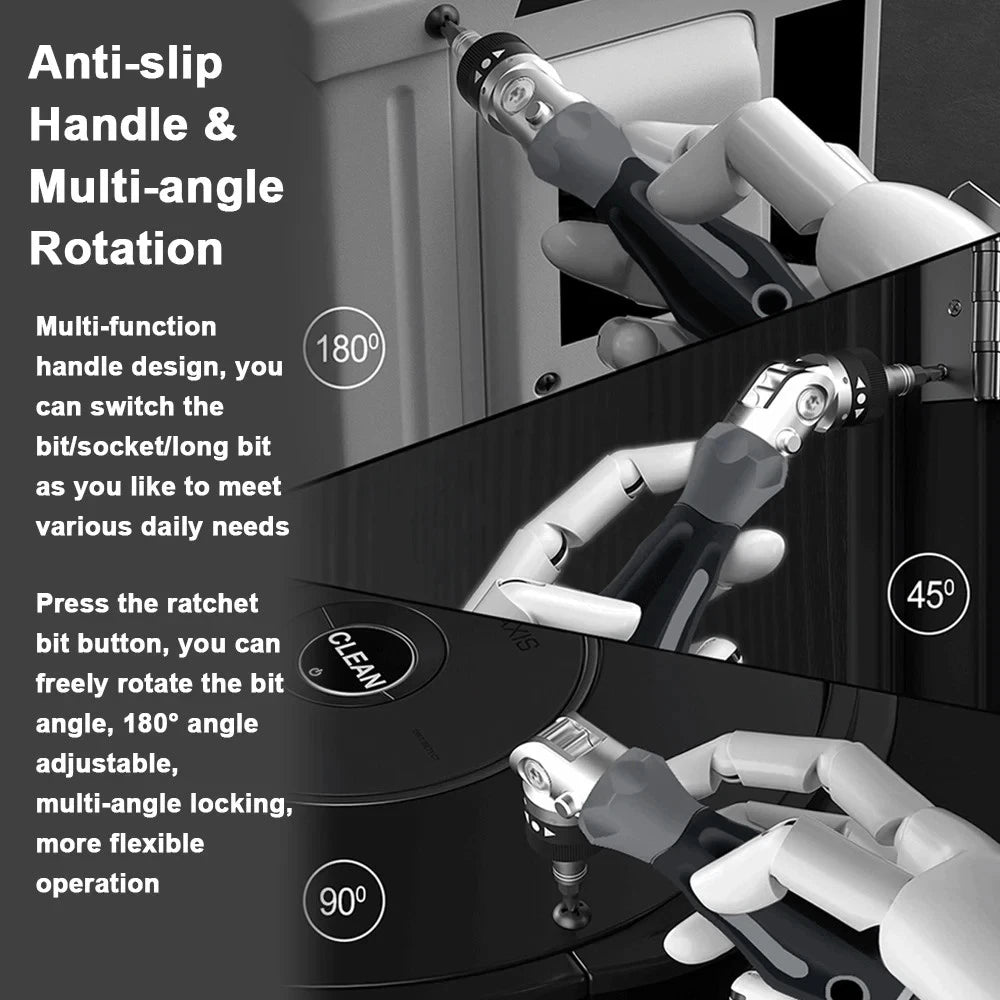Ratchet Screwdriver Set Computer Repair Tools Box Multidirectional Repair Tools