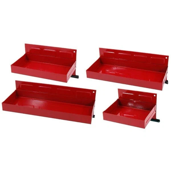 4pc Workshop Magnetic Tool Holder Shelves Parts Storage Tray Rack Set CT1345