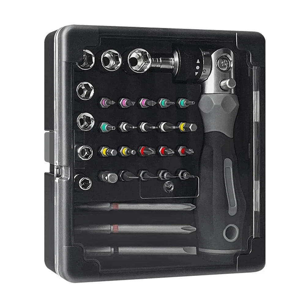 Ratchet Screwdriver Set Computer Repair Tools Box Multidirectional Repair Tools