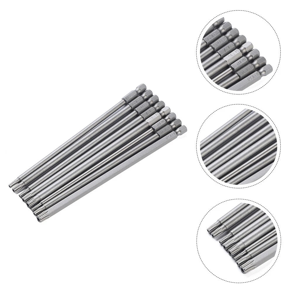 8 PCS/Set Hollow Combination Tamper Proof Screwdriver Kit Star 6 Point