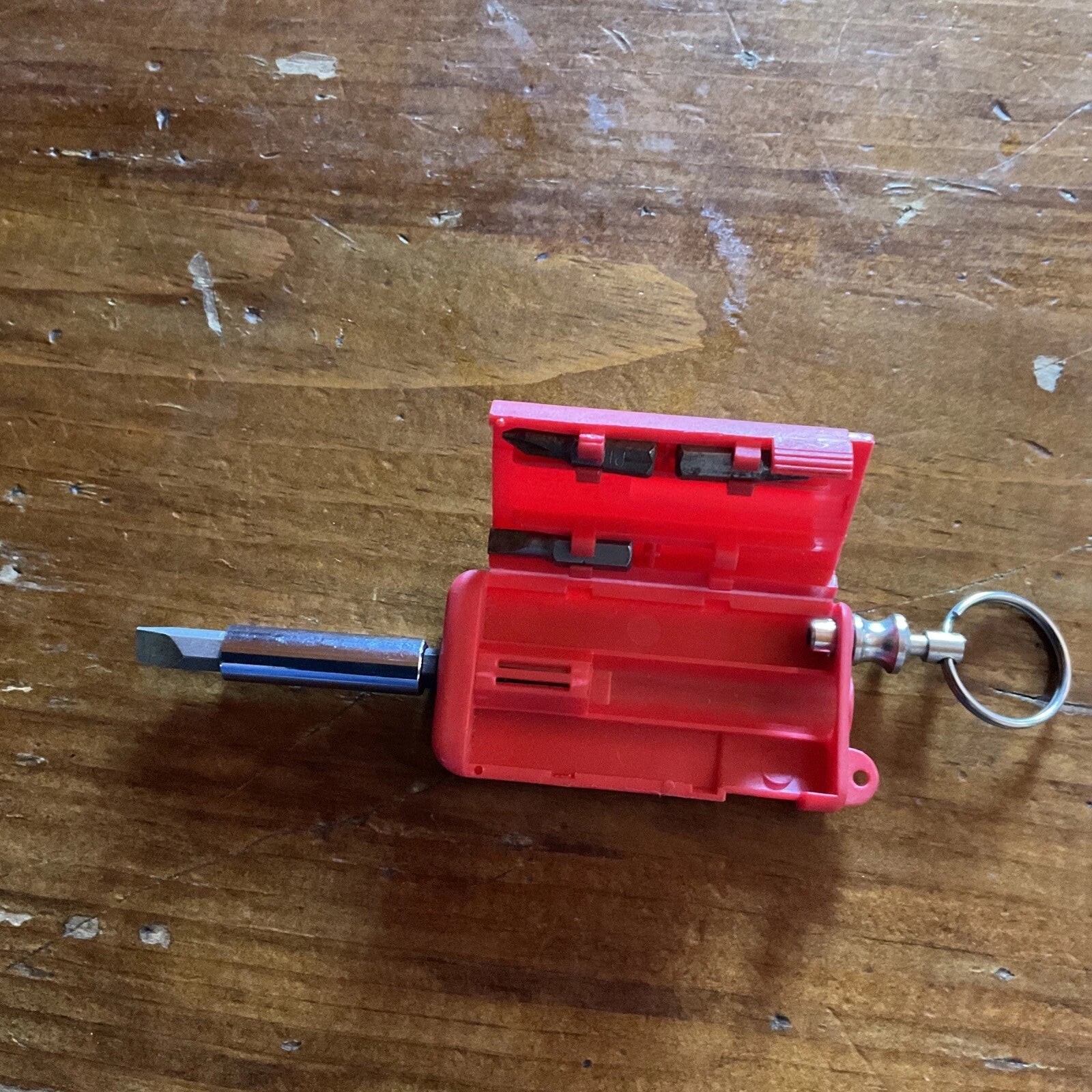 Keyring Screwdriver Set 4 Bits Included
