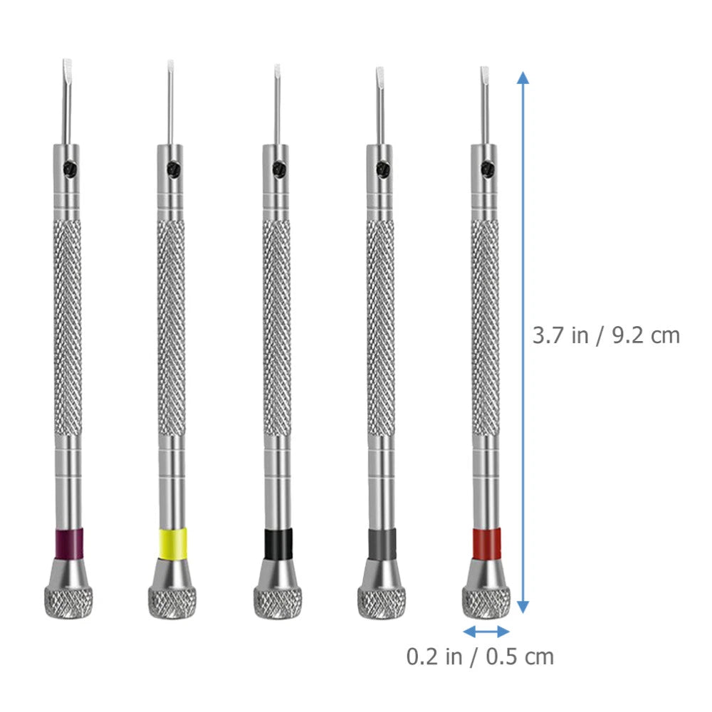 5PCS Precise Screwdrivers Watch Repair Tools Jewelry Screwdrivers Tools