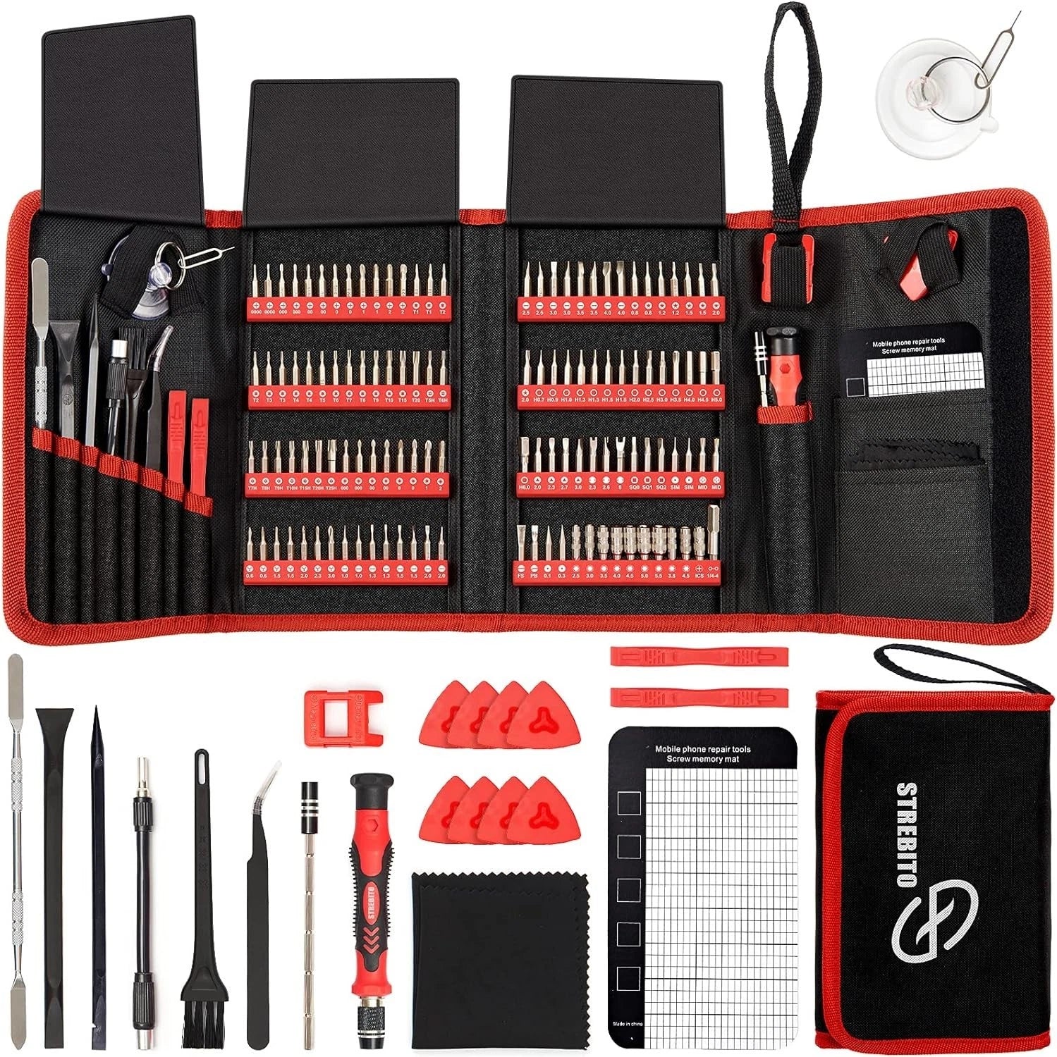 Ergonomic Magnetic Precision Screwdriver Set - 120 Bits for iPhone, Laptops, PS4