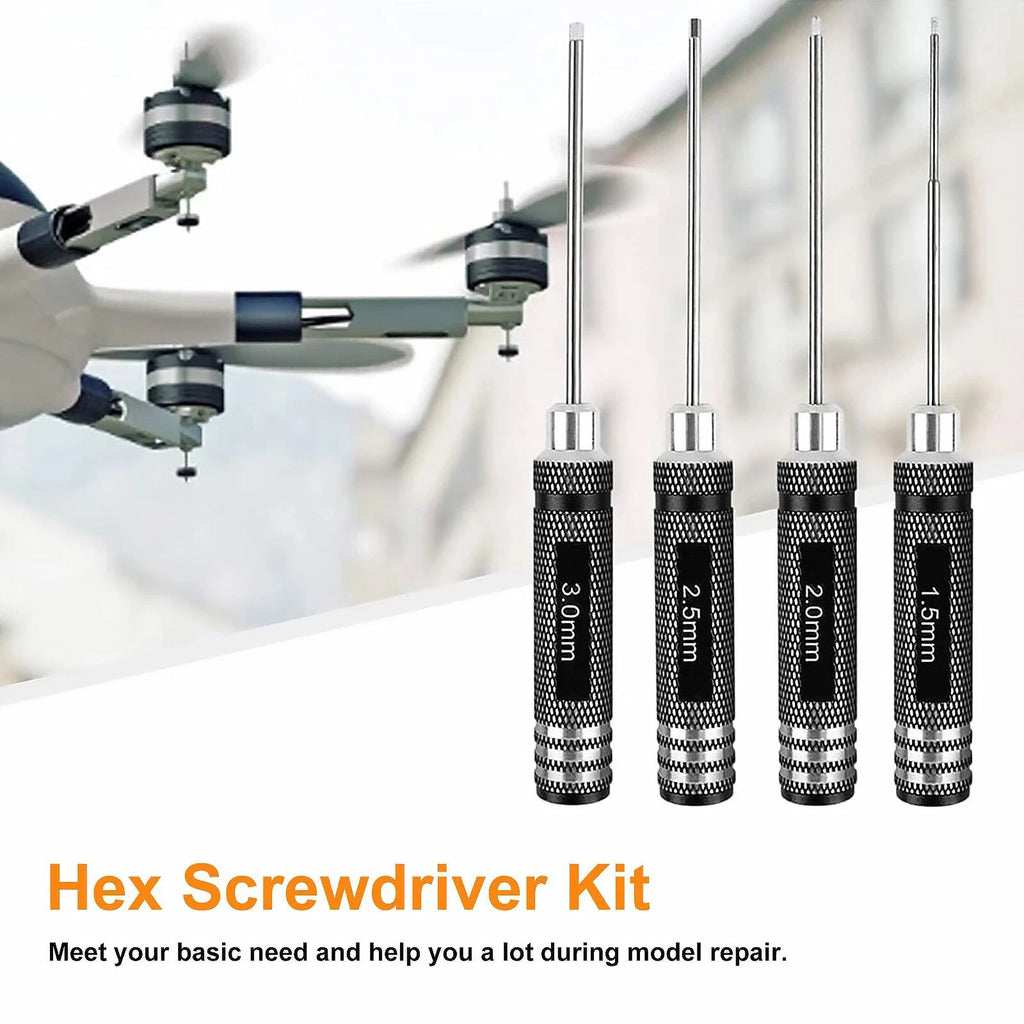 1.5mm / 2.0mm / 2.5mm / 3.0mm Hex Nut Screwdriver Set For RC cars Repair