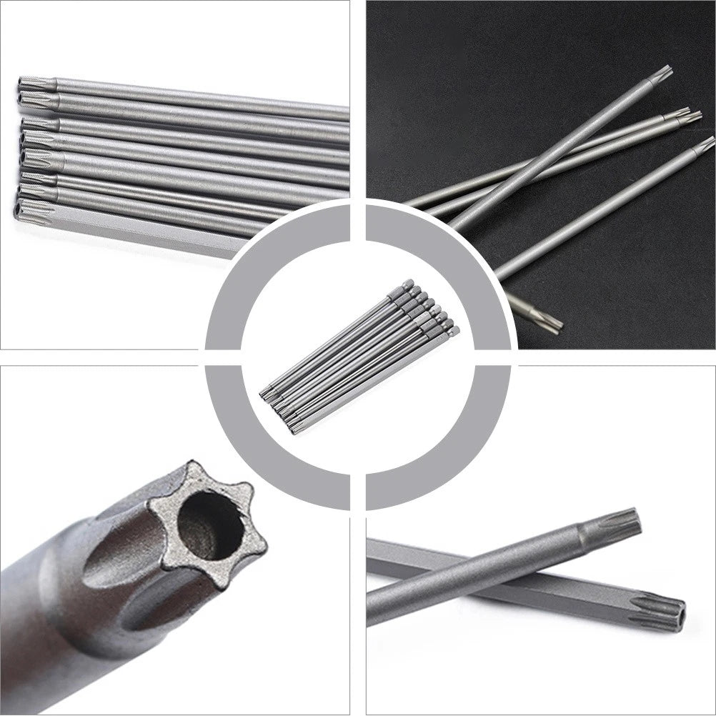 8 PCS/Set Hollow Combination Tamper Proof Screwdriver Kit Star 6 Point