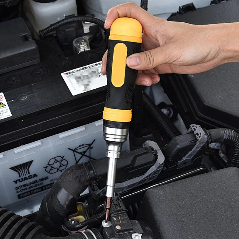 19-in-1 Ratchet Dual-purpose Screwdriver Set Cross Slotted Double-head Manual