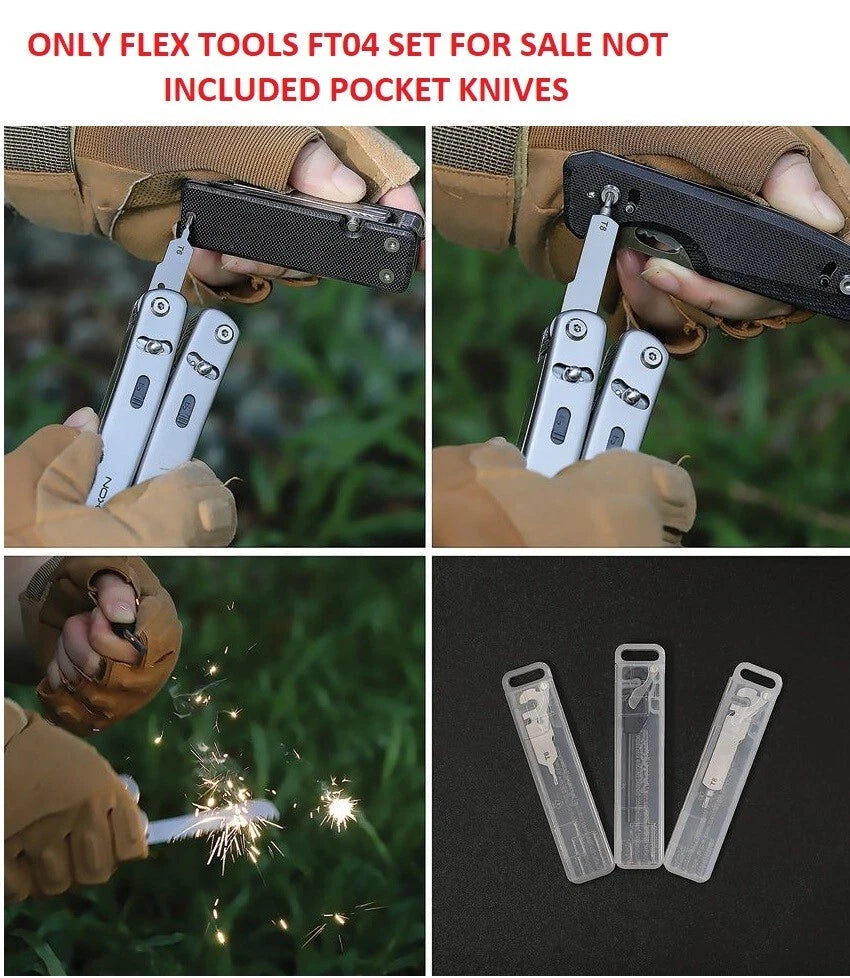 ROXON FT04 Tool Set Torx Wrench Security Screwdriver Flint Fire Starter For Flex