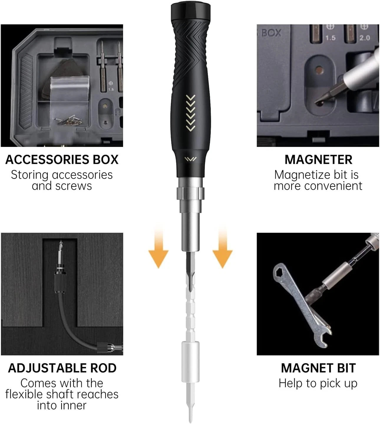 Professional Laptop and Mobile Repair Toolkit - 164pcs Precision Screwdrivers