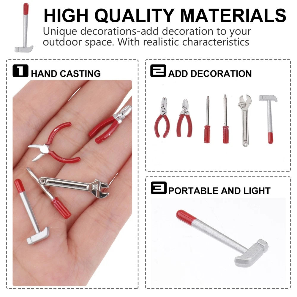 Miniature Model Household Tool Child Sets for Home Hammer Kit Kids