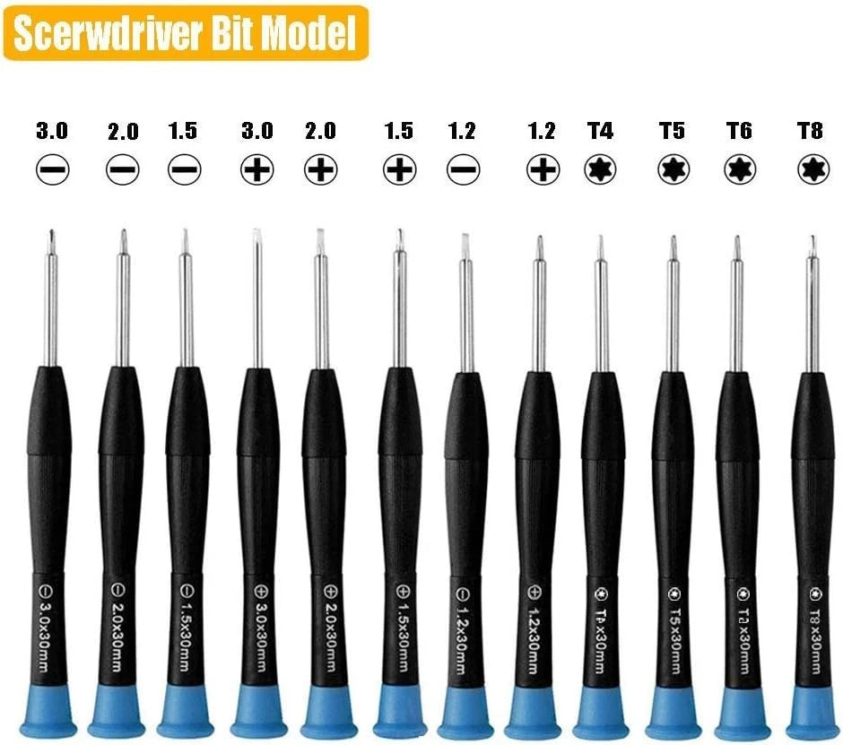 17 PCS Screwdriver Set, Screwdrivers Repair kit With different sizes of Flath...