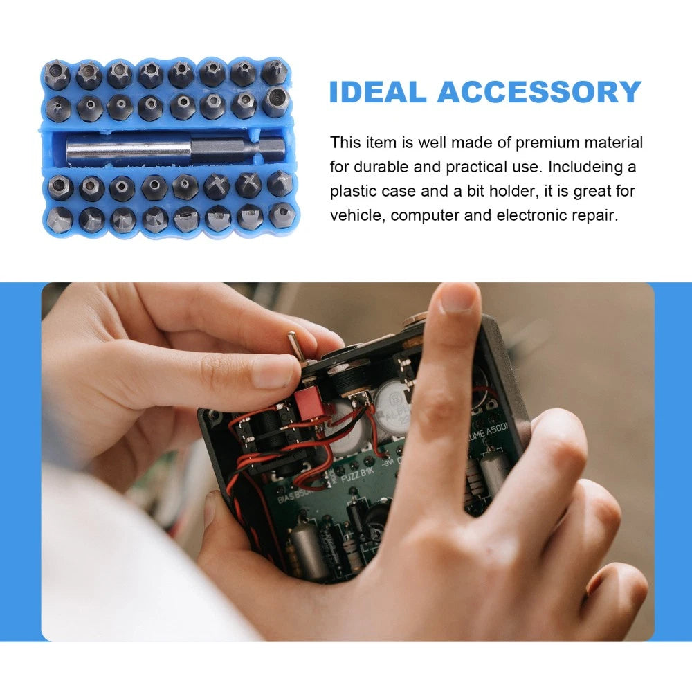 33 Pcs Hexagon Bit Industrial Screwdrivers Hexagonal Security Bits