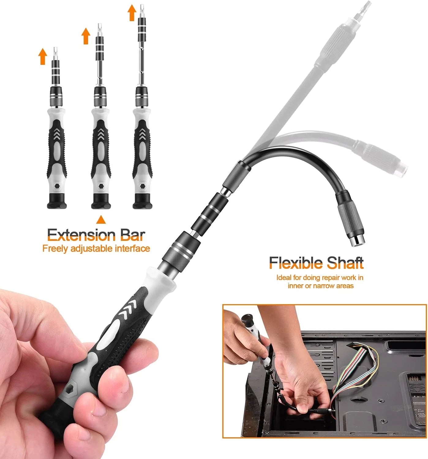 Precision Screwdriver Set, Professional Grade 115 in 1 Magnetic Repair Tool Kit