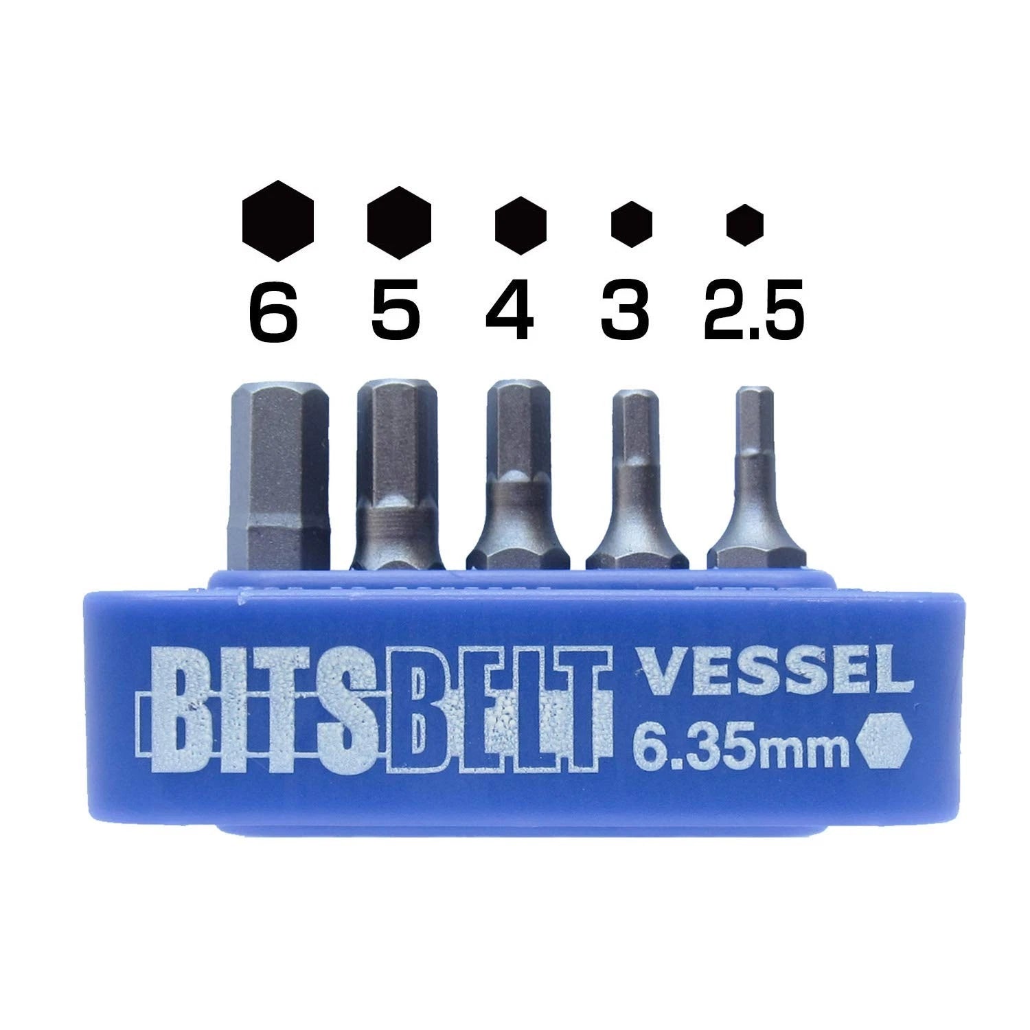 VESSEL Replacement Bit Set Hex TD-BS2