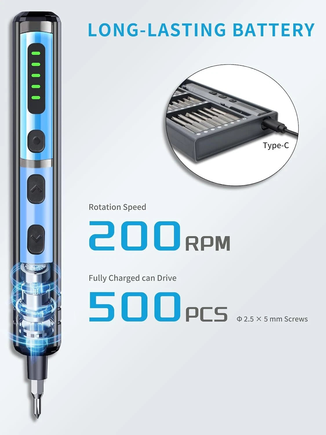 Mini Electric Precision Screwdriver Set 70 in 1 Small Electronic Tool Kit