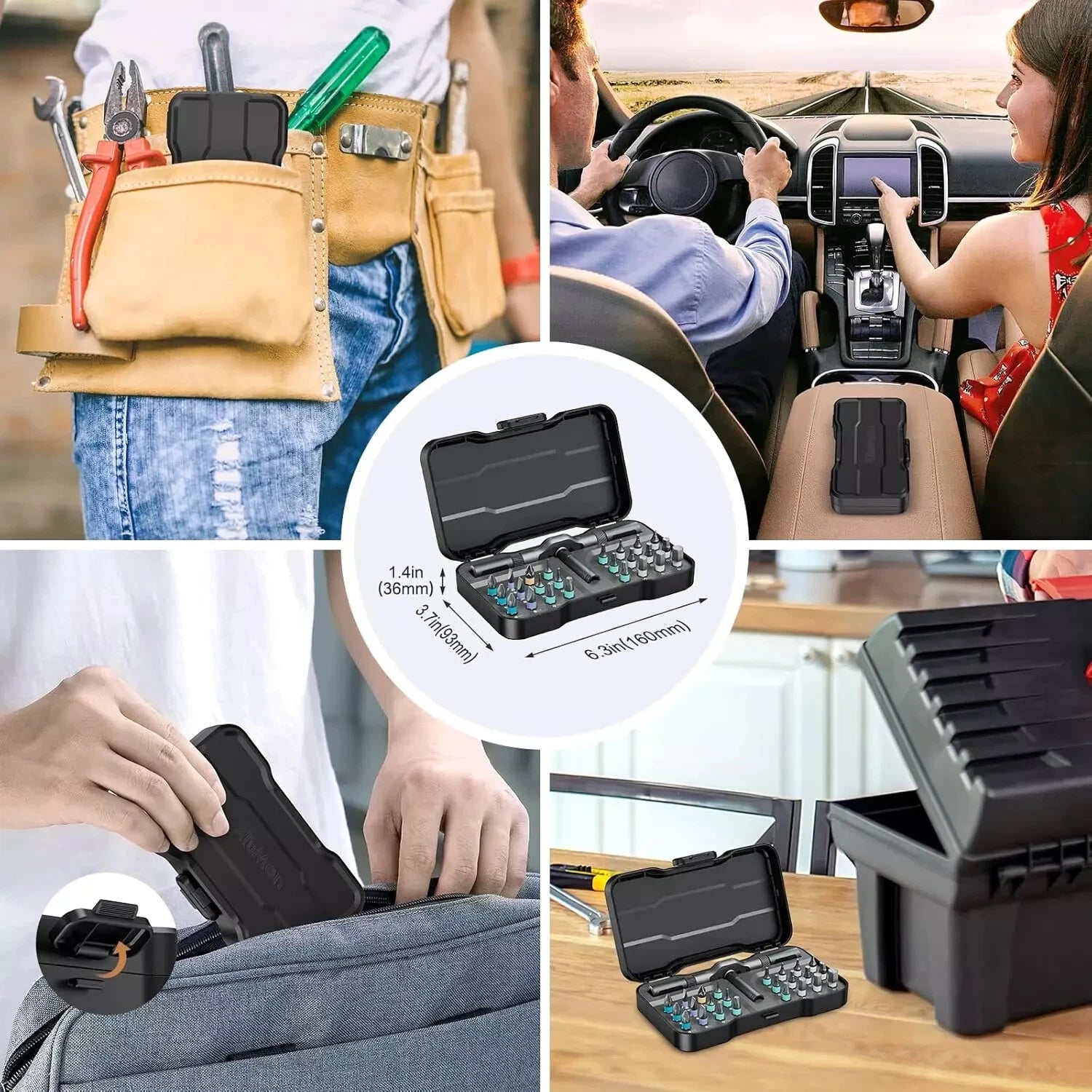 24 in 1 Magnetic Screwdriver Set, DIY Ratchet Screwdriver Set, Multi Bit Magneti