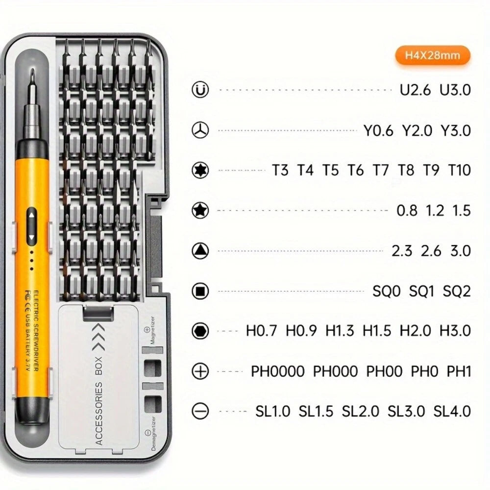 5 Pack 46-in-1 Small Precision Electric Screwdriver Repair Tool Kit