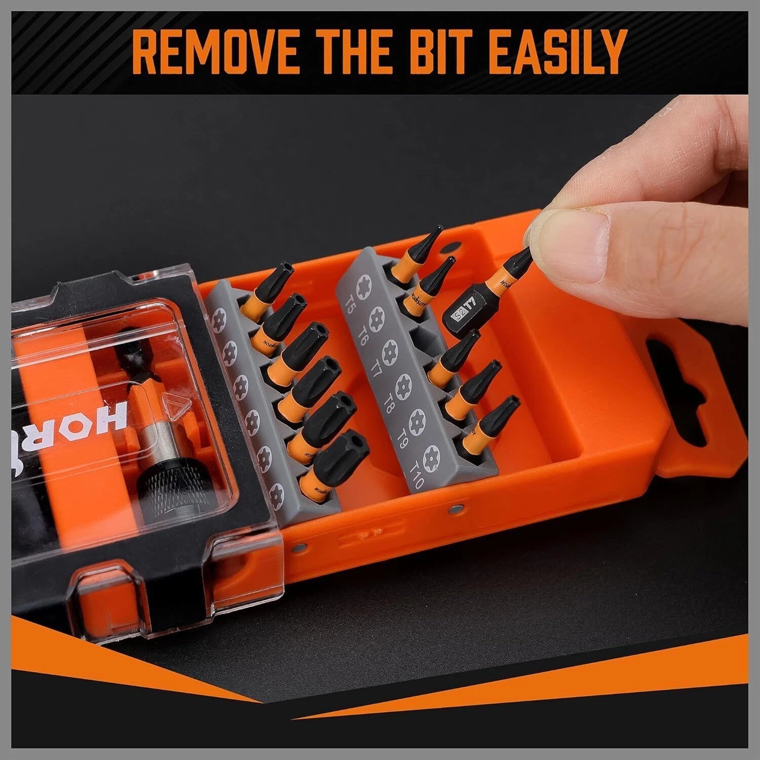 12pc Torx Bit Set Security Tamper Proof T5-T40 Star Bit Set for Impact w Box