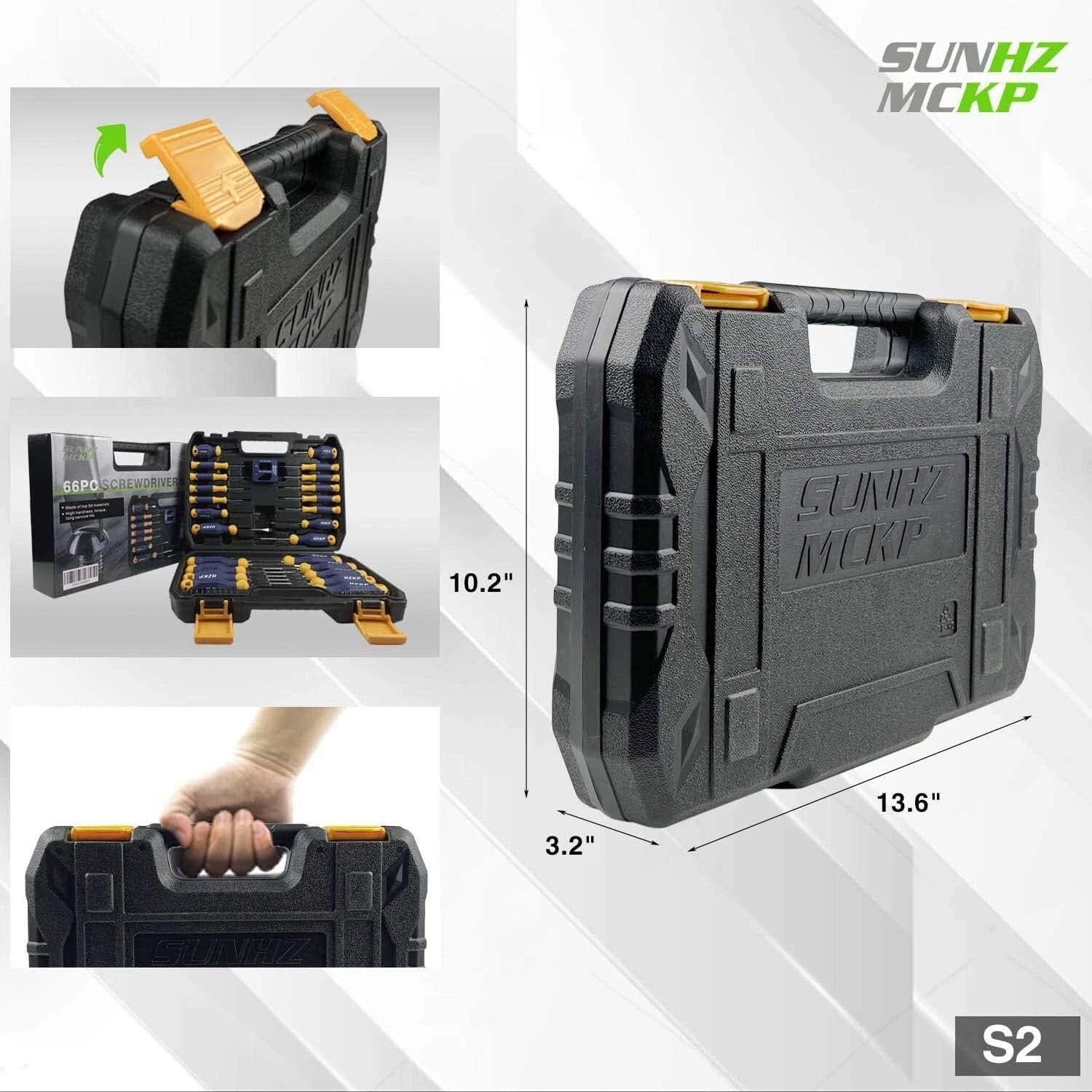 SUNHZMCKP Magnetic Screwdriver Set 66-Piece S2-Alloy Mini Precision