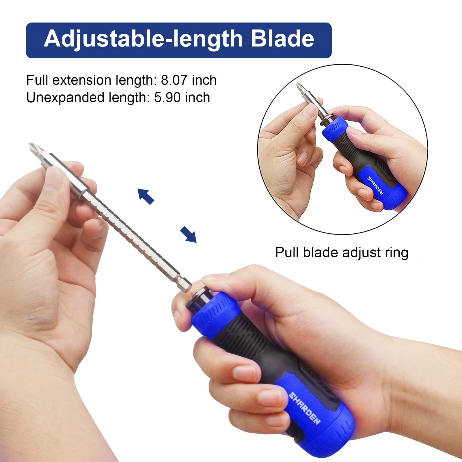 Multibit Screwdriver 13-in-1 Screw Driver Set Adjustable Extension Screwdrive...