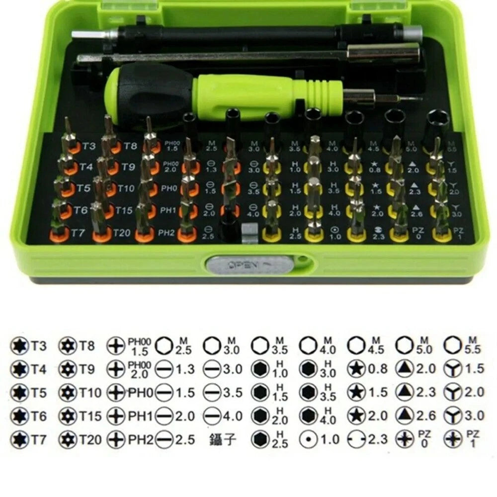 Dismountable 53 in 1 Precision Torx Screwdriver Set Phone Smart for Kit Tool