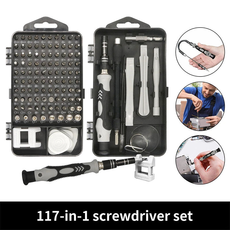 117 Pc Precision Screwdriver Set Tool Kit Torx For Laptop Watch Repair Tool Kit