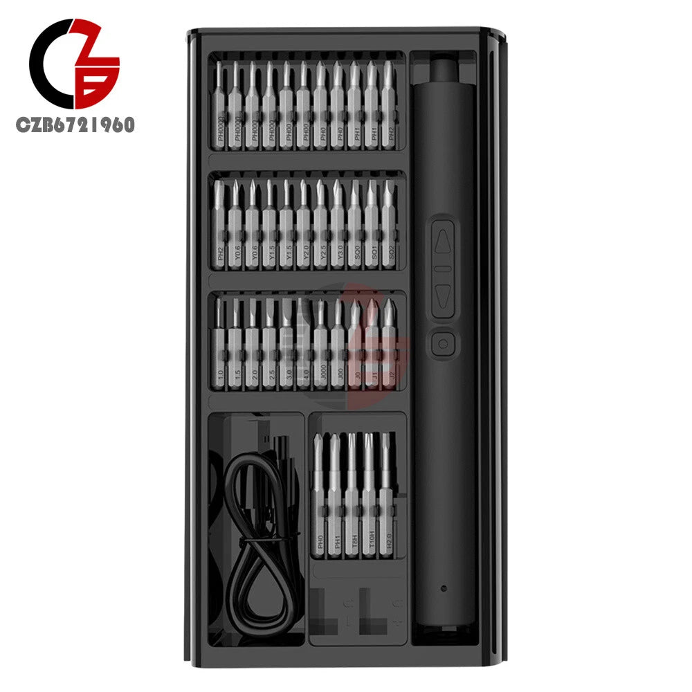 75in1 Mini Electric Screwdriver Magnetic Rechargeable Precision Screwdriver Set