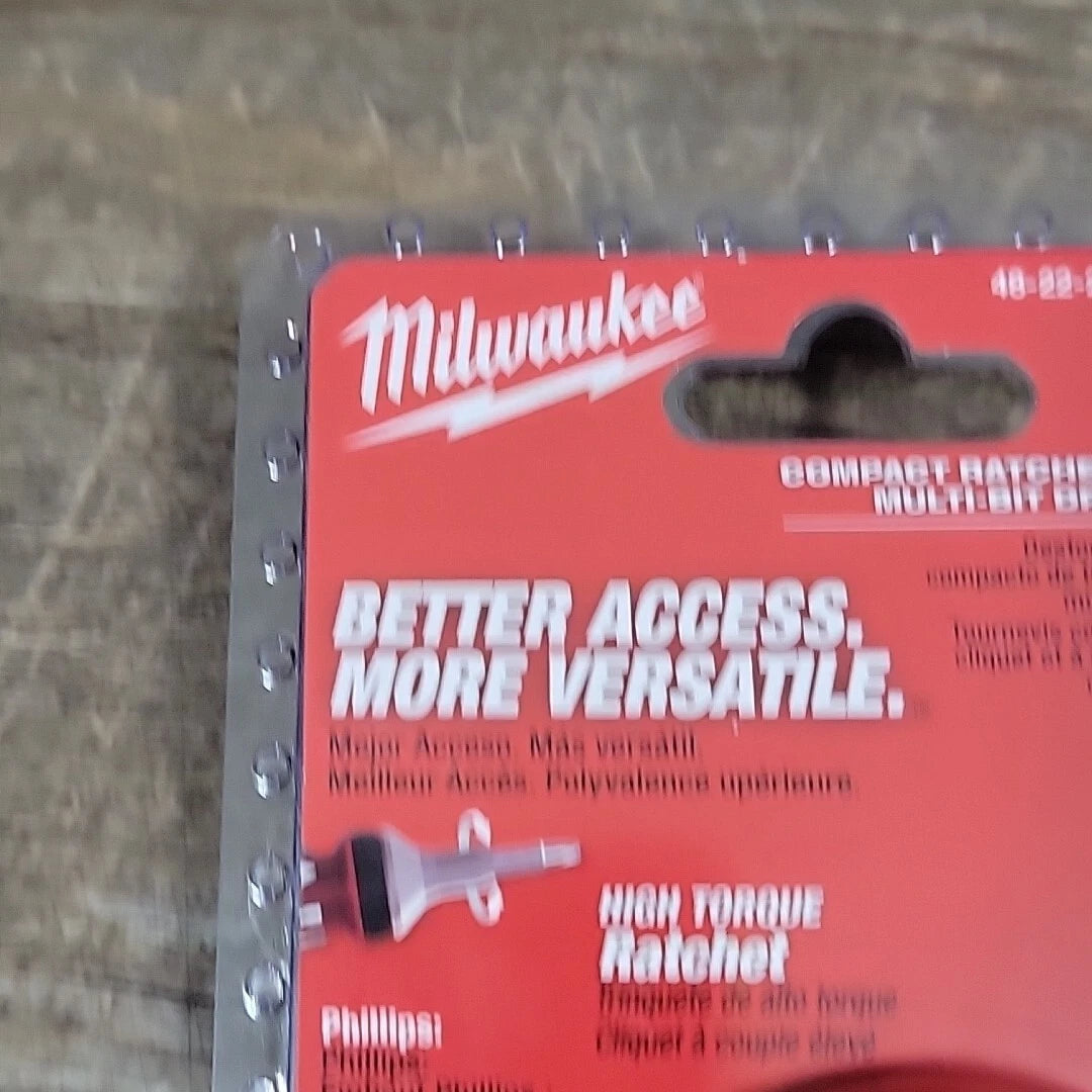 Milwaukee Compact Ratcheting Multi-Bit Driver - Black/Red #48-22-2330