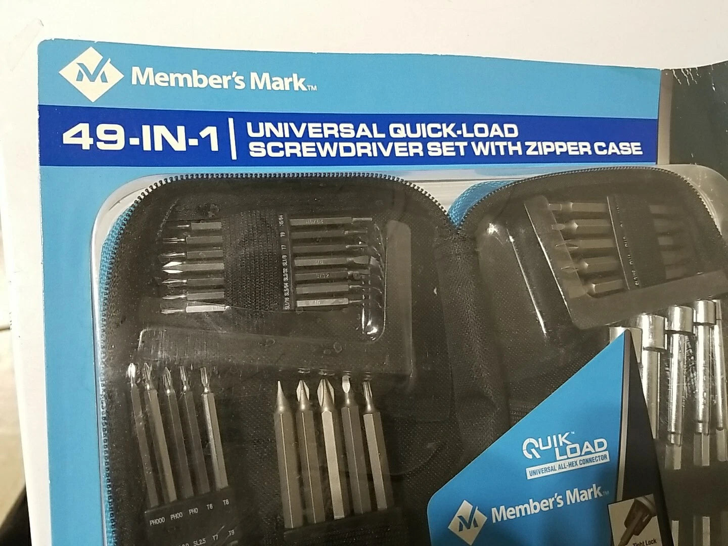 Member's Mark 49-in-1 Universal Quick-Load Screwdriver Set with Zipper Case
