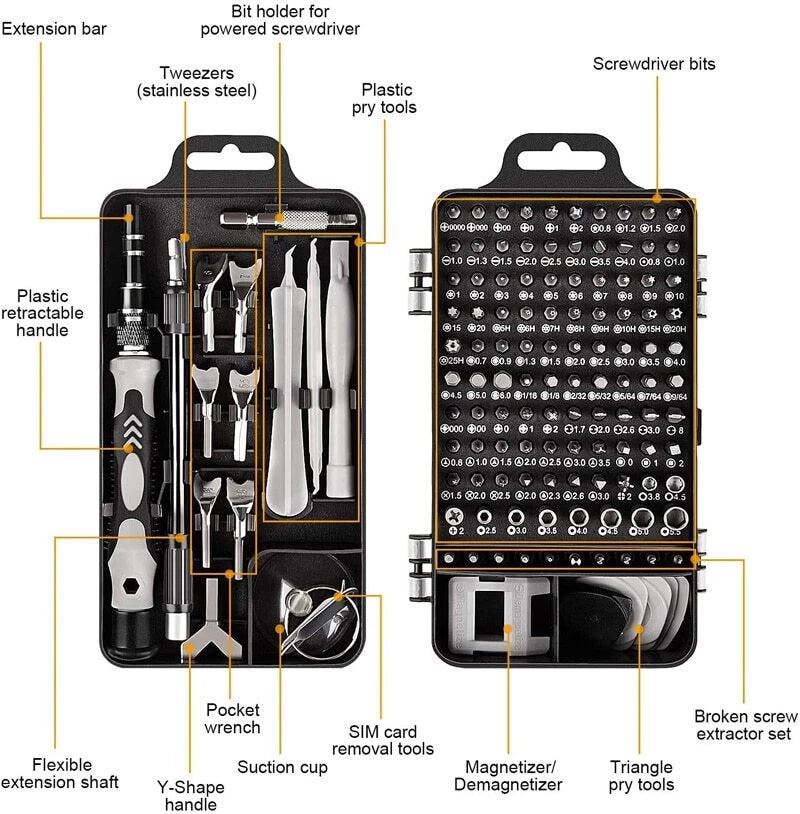 Multipurpose Screwdriver Bit Set Kit Combination Ratchet Wrenches Hand Tool Sets