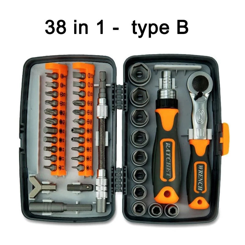 Multipurpose Screwdriver Bit Set Kit Combination Ratchet Wrenches Hand Tool Sets