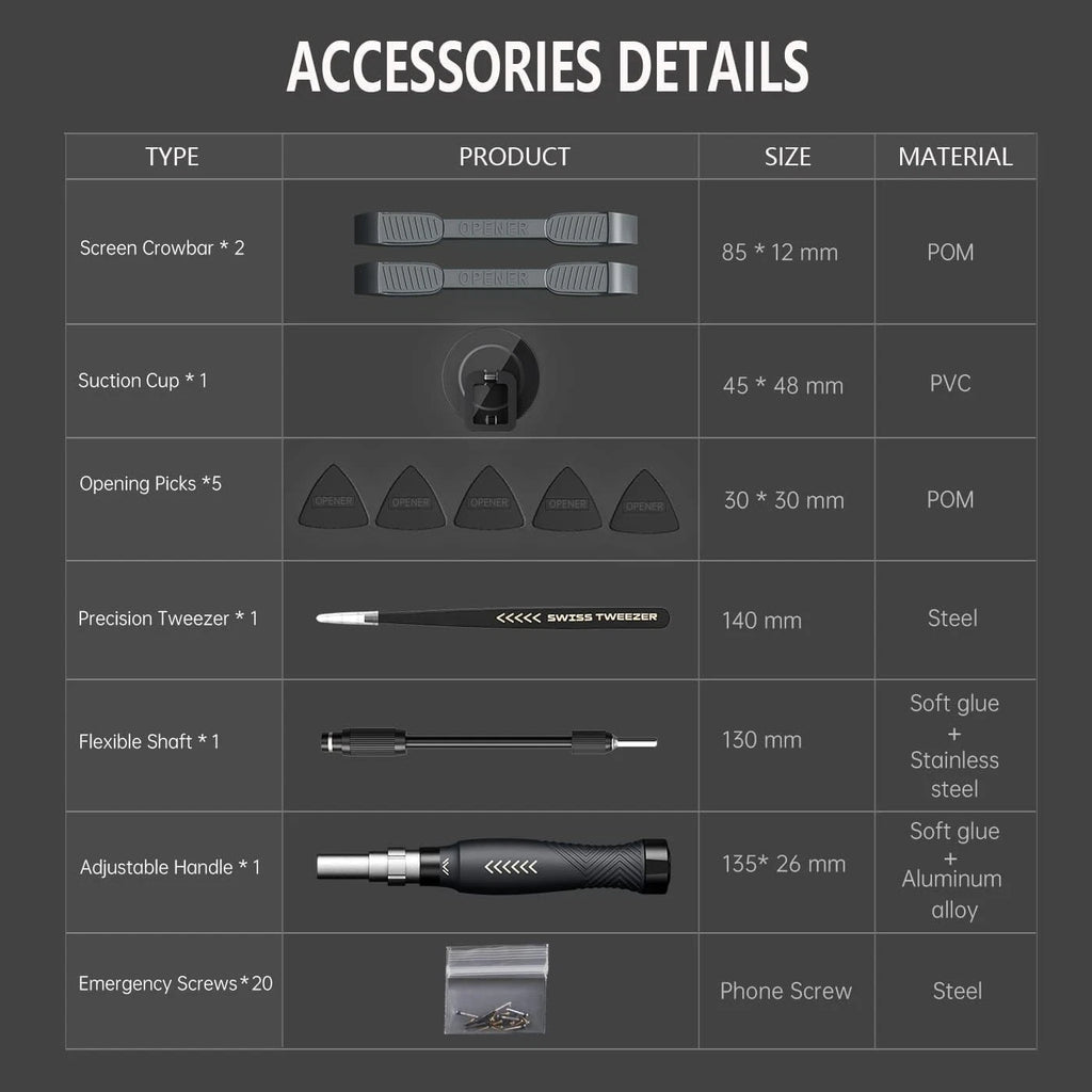 Professional Laptop and Mobile Repair Toolkit - 164pcs Precision Screwdrivers