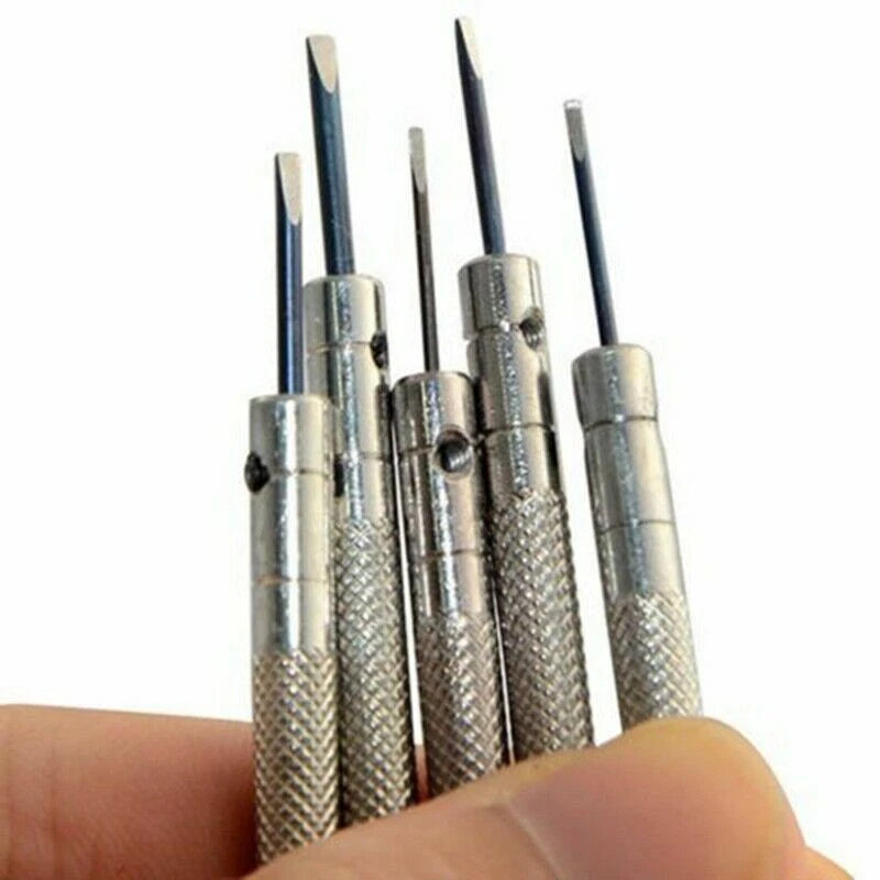 0.6Mm-2.0Mm 13Pcs New Watchmakers Screwdrivers Set Watch Glasses Flat Blade