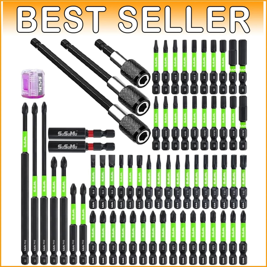 66-Piece Green Phosphorus Screwdriver Bit Set with Magnetic Features & Gift Box