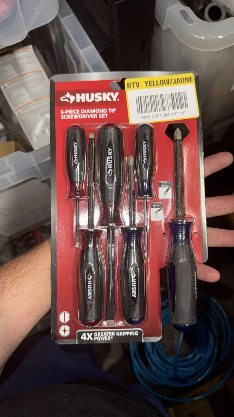 Diamond Tip Magnetic Screwdriver Set (6-Piece)