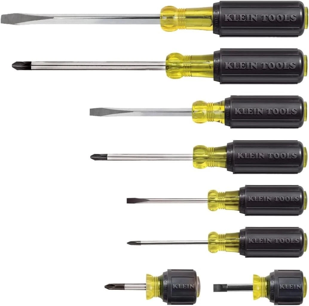 Screwdriver Set All-Purpose 8-Piece with Cushion Grip Professional Tools