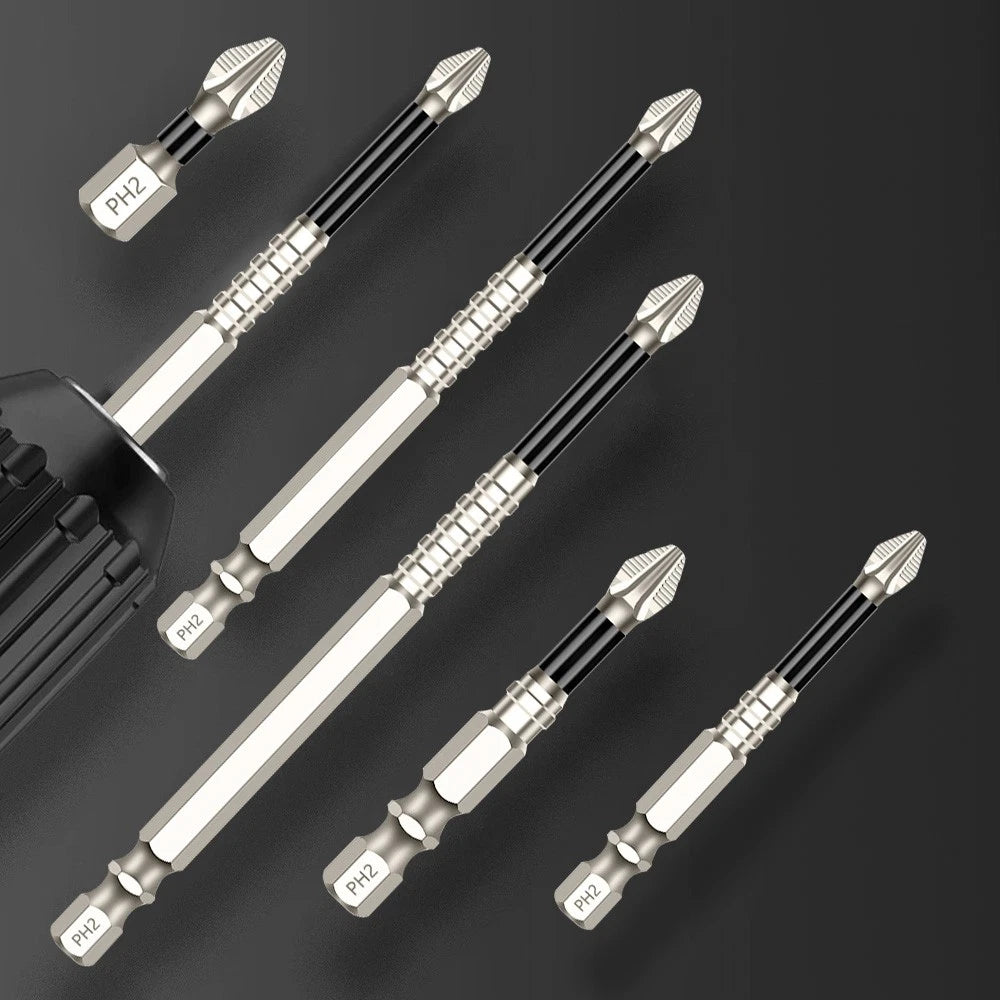 6x High Magnetic Screwdriver Drill Bit Set Durability Screwdriver Drill Bit Set