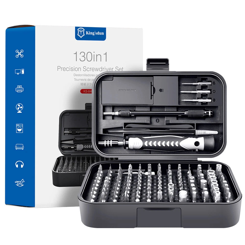130 in 1 Precision Screwdriver Set Magnetic Bit Kit Precision Screwdriver Set