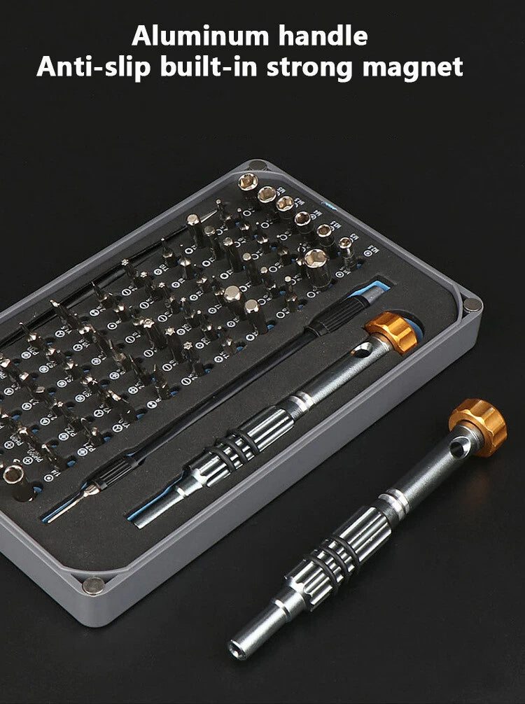 68-in-1 Orange Gray Box Chrome Vanadium Steel Screwdriver Set Precision