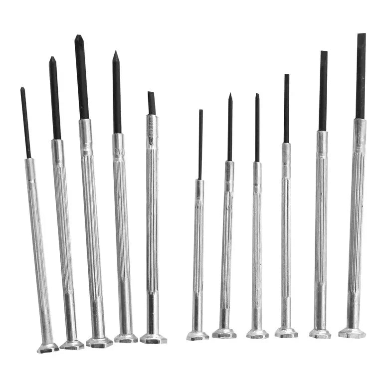 DEKTON 11 Piece Precision Screwdriver Set with Case, Awl & Magnet Tip
