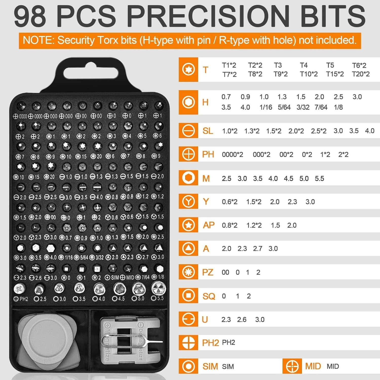 Precision Screwdriver Set, Professional Grade 115 in 1 Magnetic Repair Tool Kit