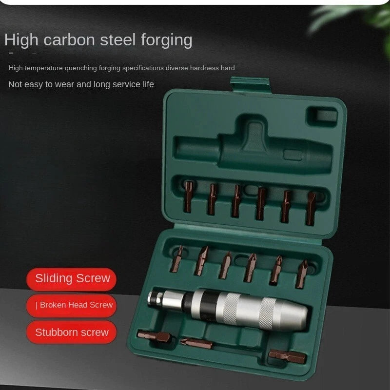 7PCS Impact Screwdriver Set Portable Heavy Duty Shock Screw Driver Chisel