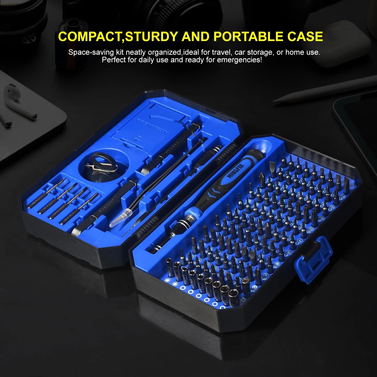 Precision Screwdriver Set with 103 Multi Bits, 115 in 1 Small Magnetic Repair...