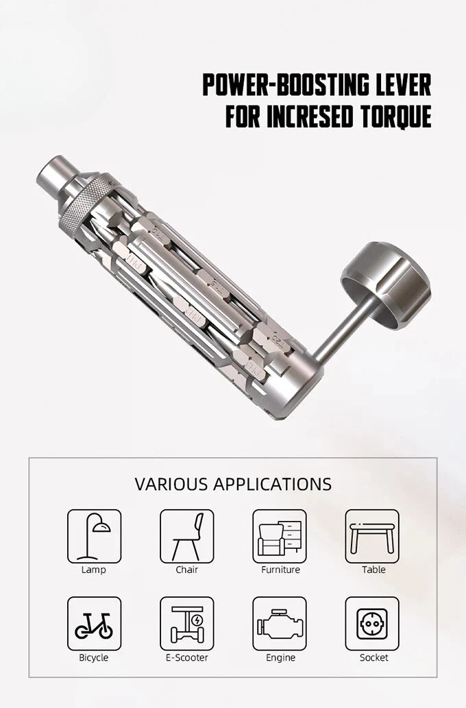 Multi-Function Screwdriver Set with Magnetic Hex Drill Bit Portable Repair Tool
