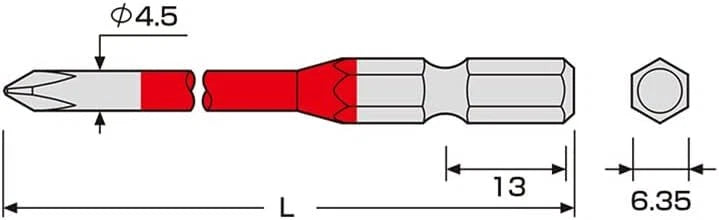 New ANEX Color Bit +1x100 Set of 2 ACMD-1100 from Japan